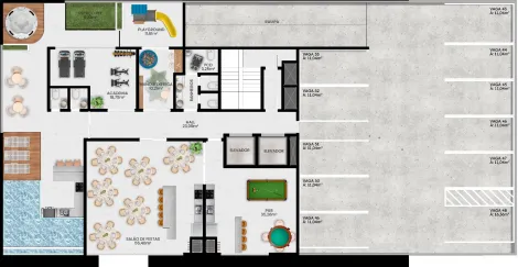imagem 5 - Excelente apartamento 2 dormitórios na planta 550mt da praia Gravata Navegantes SC imagem 5 - Excelente apartamento 2 dormitórios na planta 550mt da praia Gravata Navegantes SC