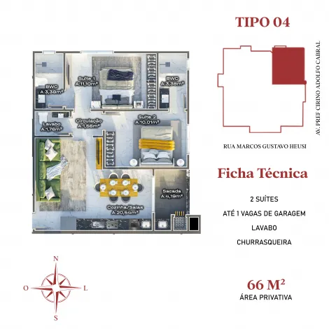 imagem 1 - APARTAMENTO 02 DORMITÓRIOS (SENDO 02 SUÍTES), 78M DA PRAIA, CENTRO, R$ 761.000,00, NAVEGANTES! imagem 1 - APARTAMENTO 02 DORMITÓRIOS (SENDO 02 SUÍTES), 78M DA PRAIA, CENTRO, R$ 761.000,00, NAVEGANTES!