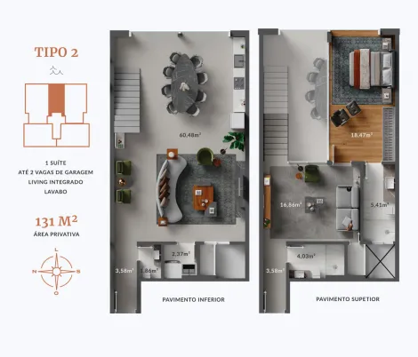 imagem 1 - APARTAMENTO 01 DORMITÓRIO, CENTRO, NAVEGANTES- RESIDENCIAL AMBER TOWER imagem 1 - APARTAMENTO 01 DORMITÓRIO, CENTRO, NAVEGANTES- RESIDENCIAL AMBER TOWER