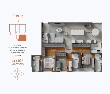imagem 1 - APARTAMENTO 03 DORMITÓRIOS, CENTRO, NAVEGANTES- RESIDENCIAL AMBER TOWER imagem 1 - APARTAMENTO 03 DORMITÓRIOS, CENTRO, NAVEGANTES- RESIDENCIAL AMBER TOWER