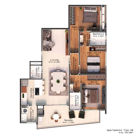 imagem 1 - APARTAMENTO 03 DORMITÓRIOS À VENDA, R$1.296.500,00 NO BAIRRO GRAVATÁ EM NAVEGANTES imagem 1 - APARTAMENTO 03 DORMITÓRIOS À VENDA, R$1.296.500,00 NO BAIRRO GRAVATÁ EM NAVEGANTES