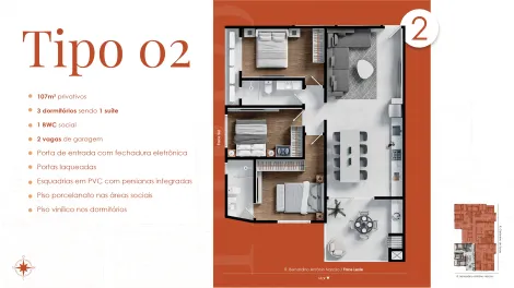 imagem 1 - APARTAMENTO 03 DORMITÓRIOS À VENDA, R$ 1.044.963,67 BAIRRO GRAVATÁ EM NAVEGANTES imagem 1 - APARTAMENTO 03 DORMITÓRIOS À VENDA, R$ 1.044.963,67 BAIRRO GRAVATÁ EM NAVEGANTES