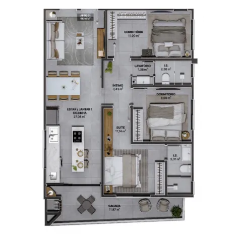 imagem 1 - APARTAMENTO 03 DORMITORIOS  À VENDA, R$ 828.010,01 BAIRRO CENTRO  EM NAVEGANTES imagem 1 - APARTAMENTO 03 DORMITORIOS  À VENDA, R$ 828.010,01 BAIRRO CENTRO  EM NAVEGANTES