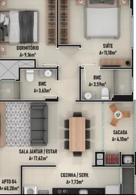 imagem 1 - APARTAMENTO 02 DORMITÓRIOS, CENTRO, NAVEGANTES- RESIDENCIAL MODENA imagem 1 - APARTAMENTO 02 DORMITÓRIOS, CENTRO, NAVEGANTES- RESIDENCIAL MODENA