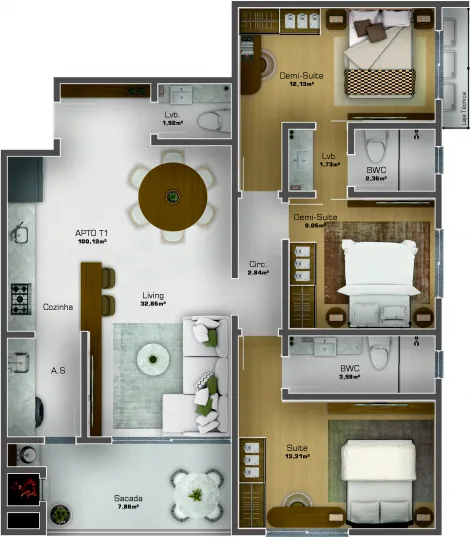 imagem 1 - APARTAMENTO 03 DORMITÓRIOS À VENDA R$ 1.014.063,64 BAIRRO CENTRO EM NAVEGANTES imagem 1 - APARTAMENTO 03 DORMITÓRIOS À VENDA R$ 1.014.063,64 BAIRRO CENTRO EM NAVEGANTES