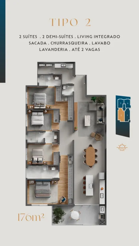Navegantes Gravata Apartamento Venda R$3.950.000,00 4 Dormitorios 2 Vagas 