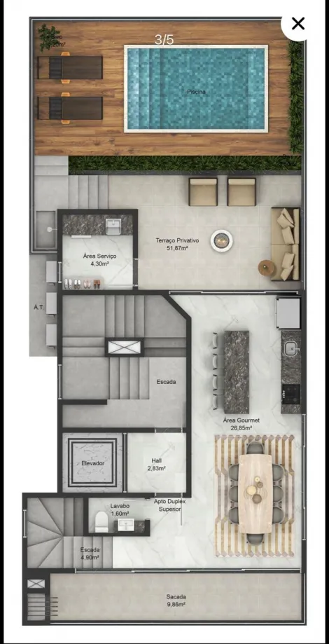 imagem 2 - APARTAMENTO 03 SUÍTES À VENDA, 120 METROS DO MAR, R$810.000,00 NO GRAVATÁ EM NAVEGANTES/SC - INBAU CONCEPT imagem 2 - APARTAMENTO 03 SUÍTES À VENDA, 120 METROS DO MAR, R$810.000,00 NO GRAVATÁ EM NAVEGANTES/SC - INBAU CONCEPT