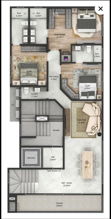 imagem 1 - APARTAMENTO 03 SUÍTES À VENDA, 120 METROS DO MAR, R$810.000,00 NO GRAVATÁ EM NAVEGANTES/SC - INBAU CONCEPT imagem 1 - APARTAMENTO 03 SUÍTES À VENDA, 120 METROS DO MAR, R$810.000,00 NO GRAVATÁ EM NAVEGANTES/SC - INBAU CONCEPT